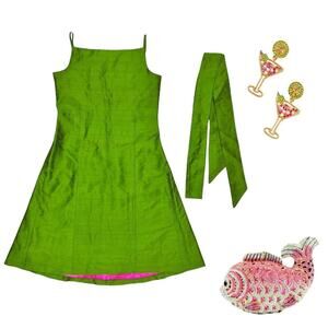 Kimera apple green dress